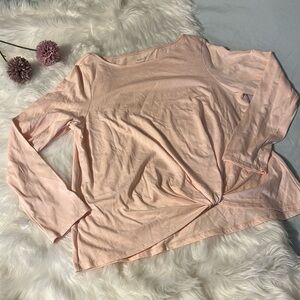 J. Jill Pure Jill Pink Tie Front Top